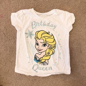Frozen Elsa Birthday Queen Kids Shirt